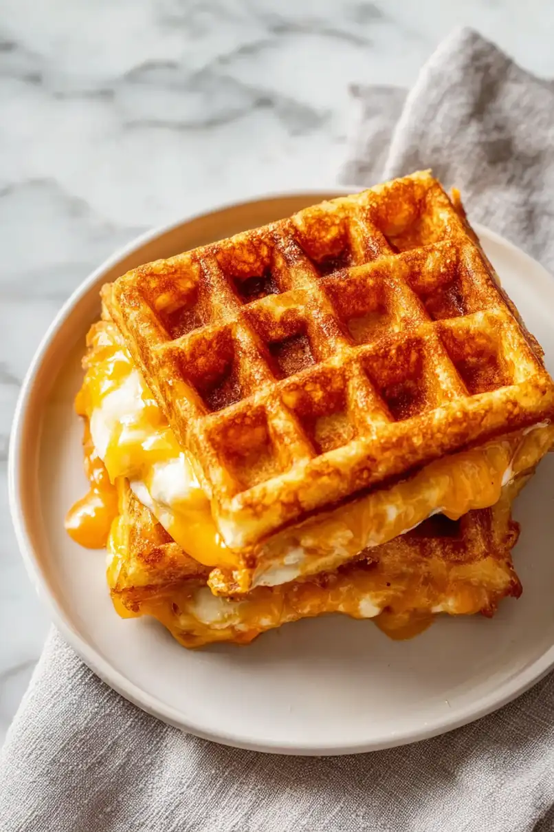 Low Carb Grilled Cheese Chaffle