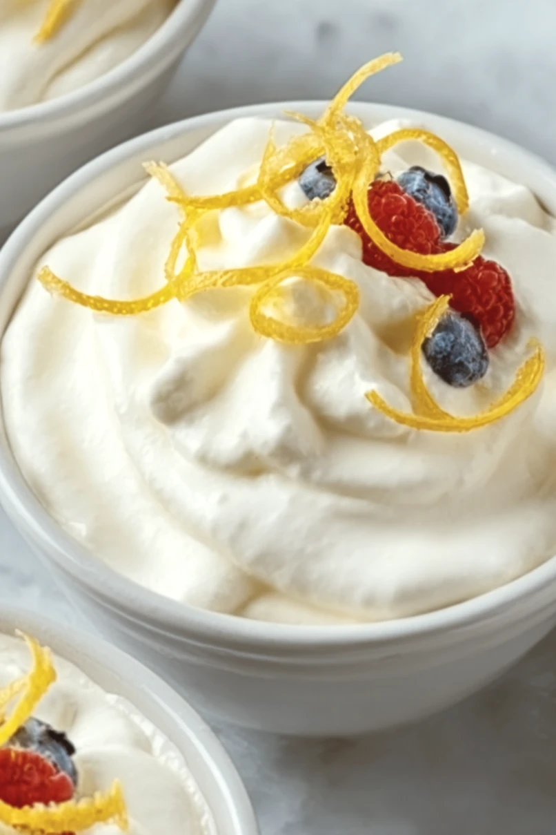 Easy Cottage Cheese Lemon Mousse