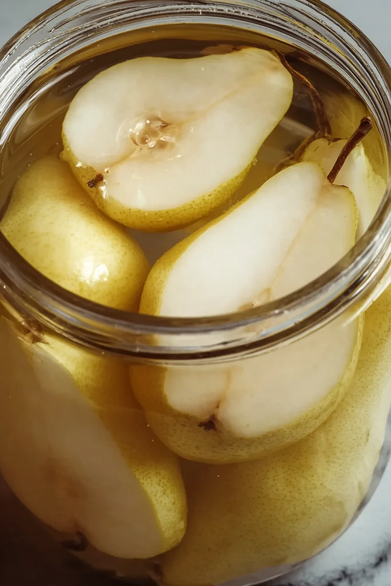 Simple Canning Pears Without Sugar