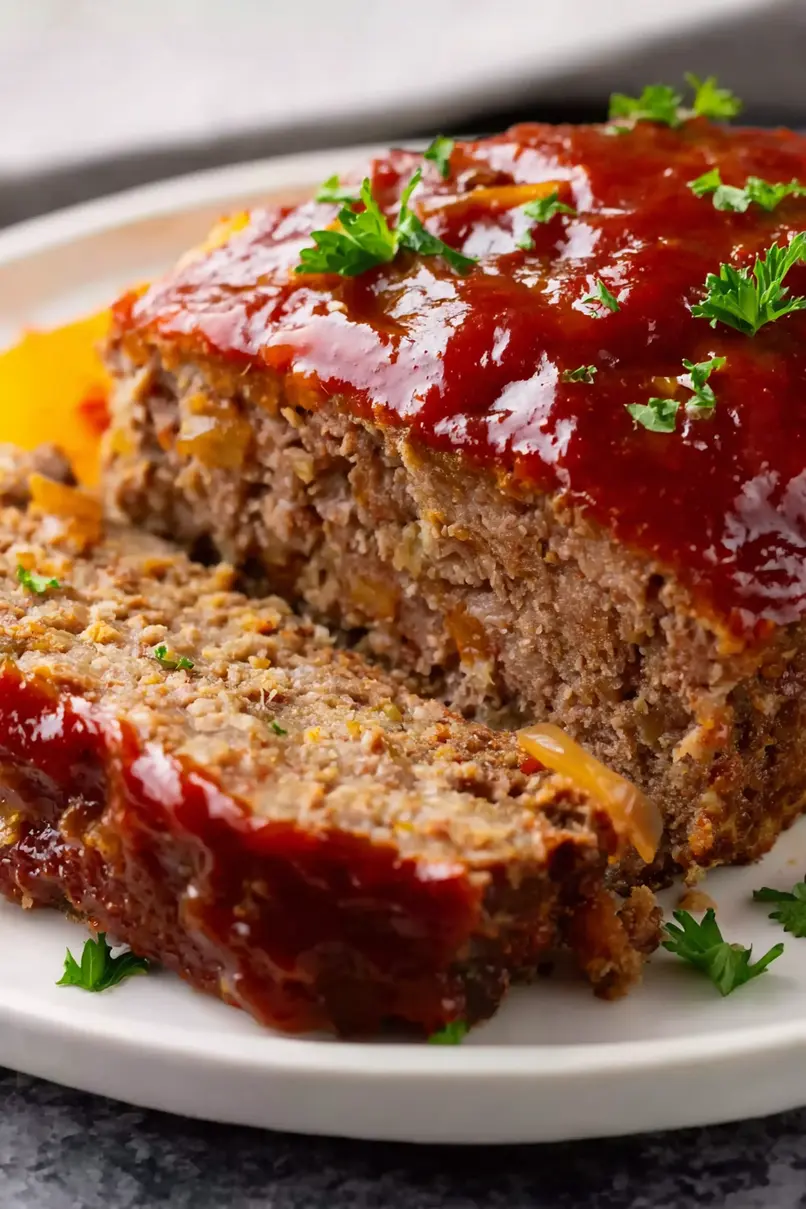 Tasty Meatloaf with Brown Sugar Glaze