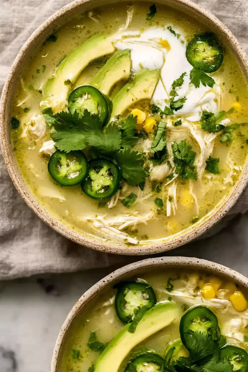 Comforting Salsa Verde Chicken Soup