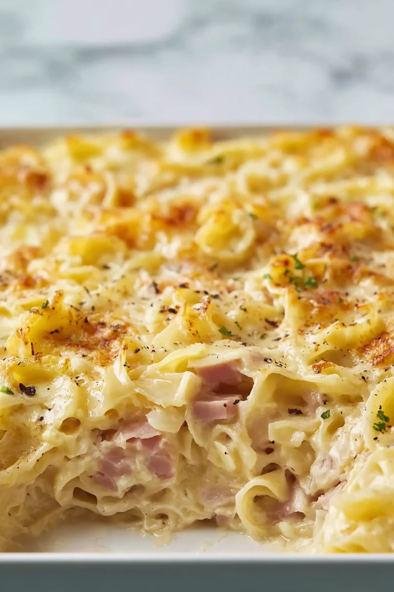 Delicious Leftover Ham Noodle Casserole