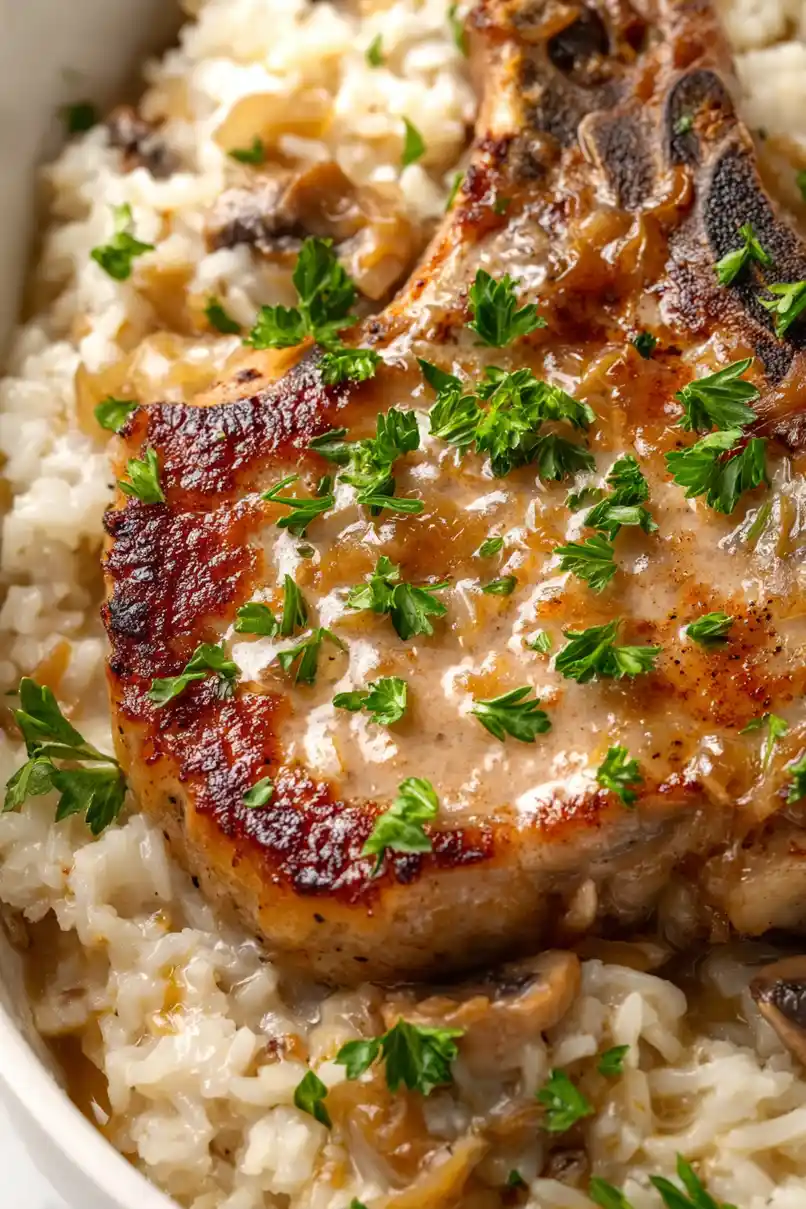 Delicious Pork Chop and Rice Casserole
