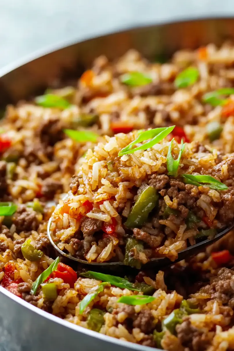 Spicy Ground Venison Dirty Rice