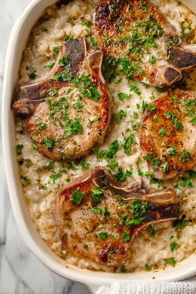 Delicious Pork Chop and Rice Casserole