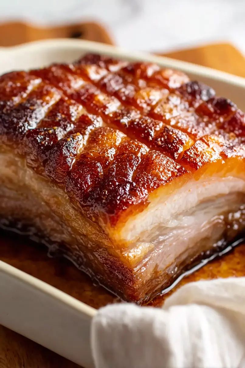 Savory Honey Glazed Pork Belly