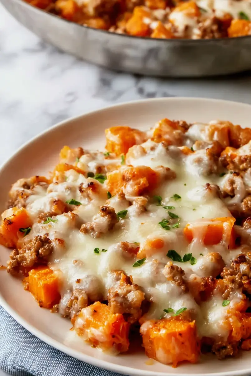 Healthy Ground Turkey Sweet Potato Skillet