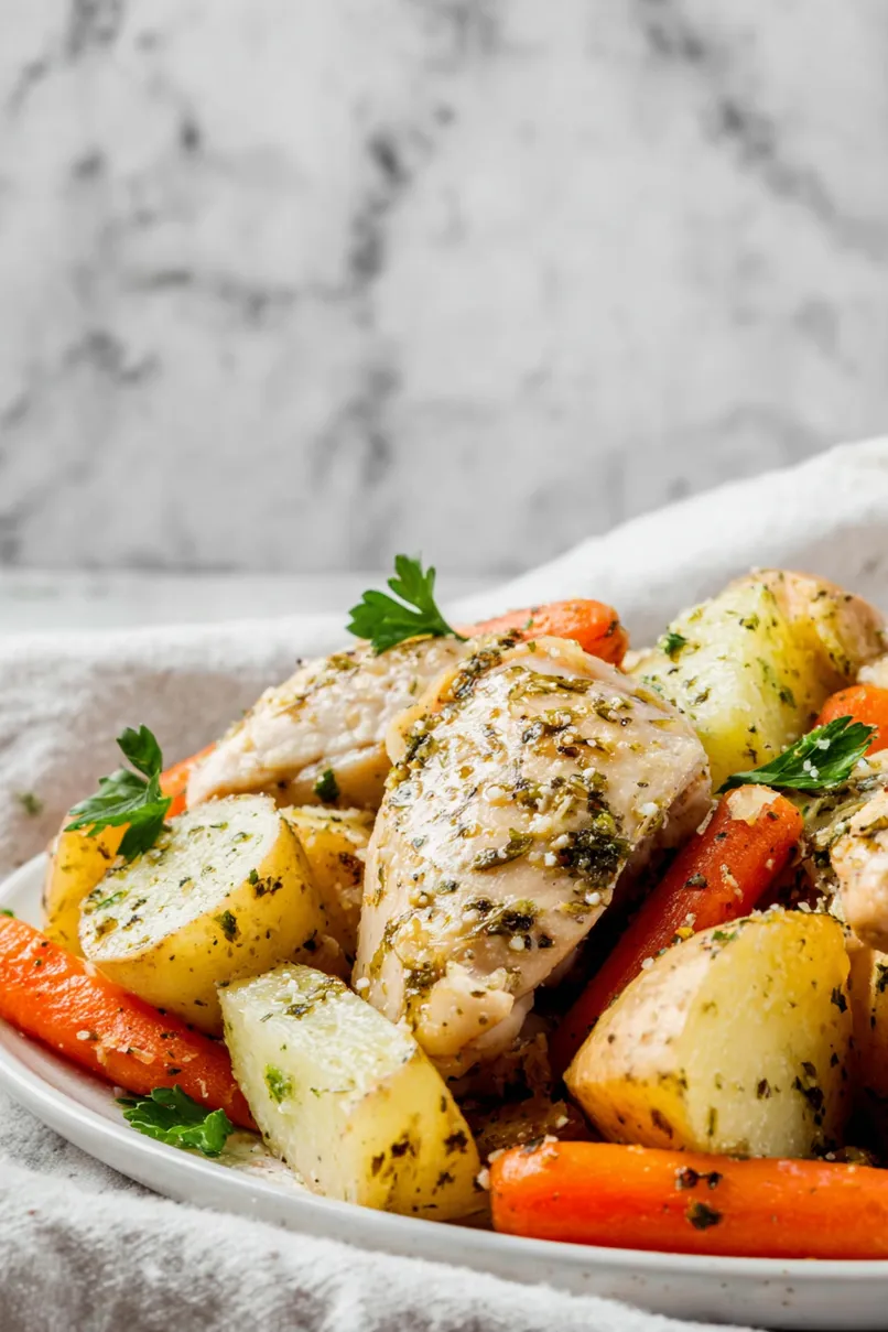 Delicious Crockpot Chicken and Potatoes
