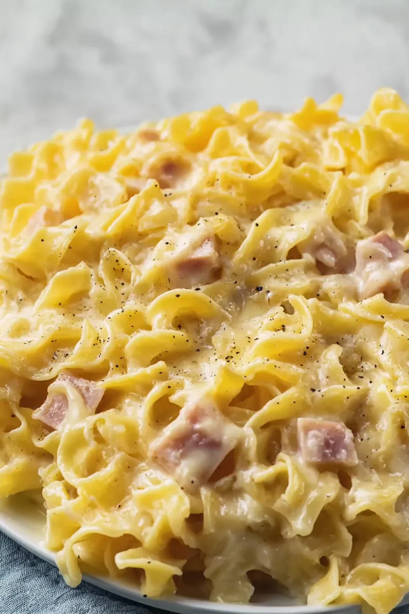 Delicious Leftover Ham Noodle Casserole