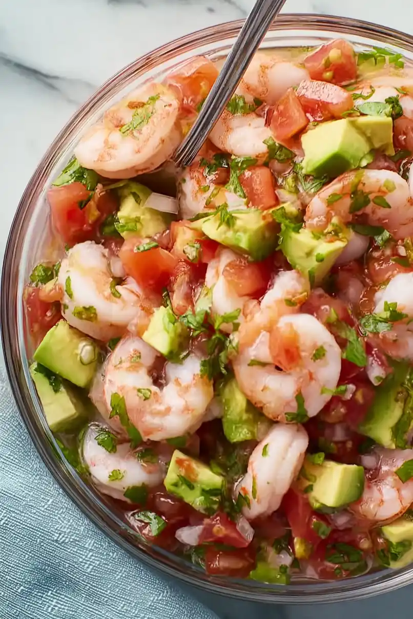 Fresh Authentic Mexican Shrimp Cocktail