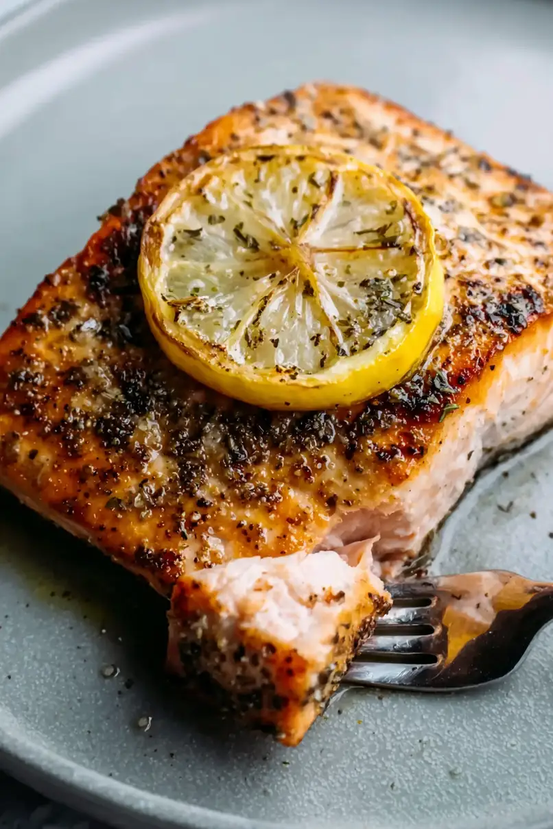 Healthy Grilled Salmon on Blackstone