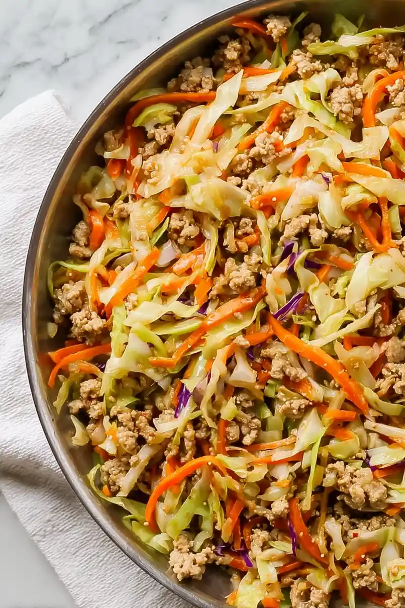 Easy Ground Turkey Egg Roll in a Bowl