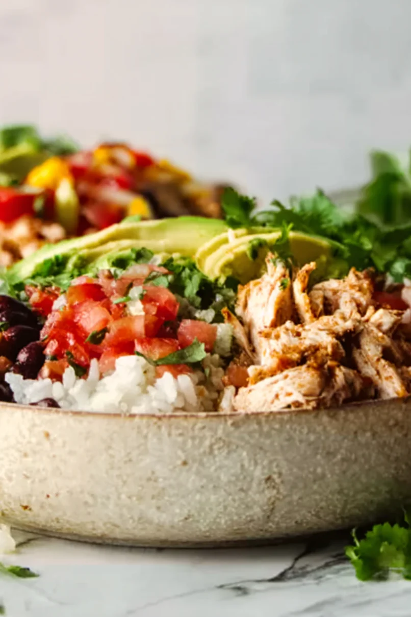 Delicious Rotisserie Chicken Burrito Bowl