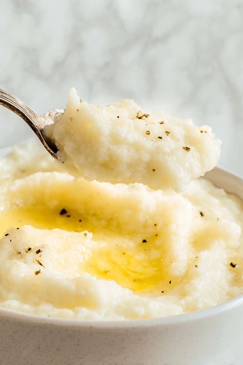 Easy Keto Cauliflower Mashed Potatoes with Sour Cream