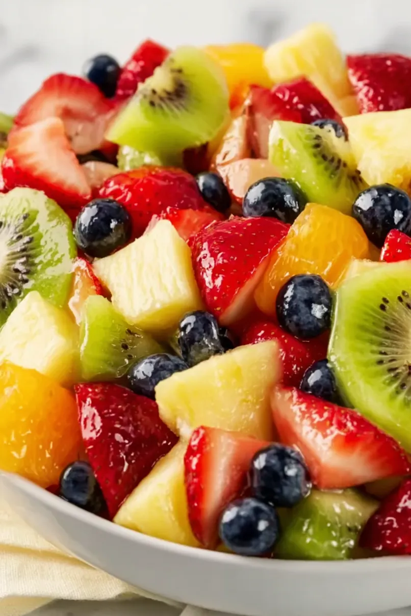 Refreshing Fruit Salad with Honey Lime Dressing