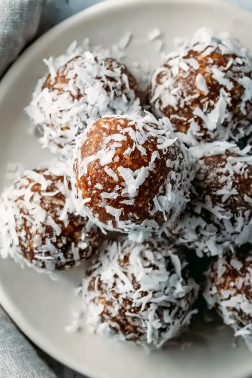 Healthy Coconut Date Protein Balls