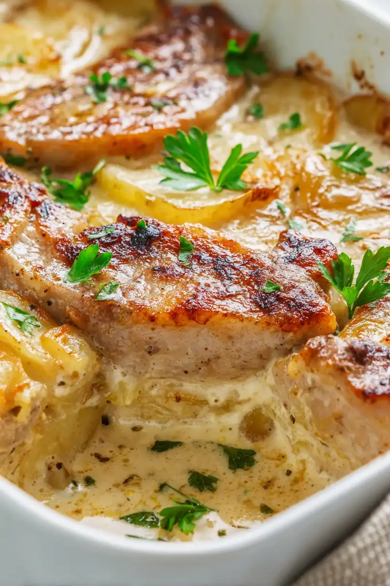 Best Pork Chop Potato Casserole Recipe