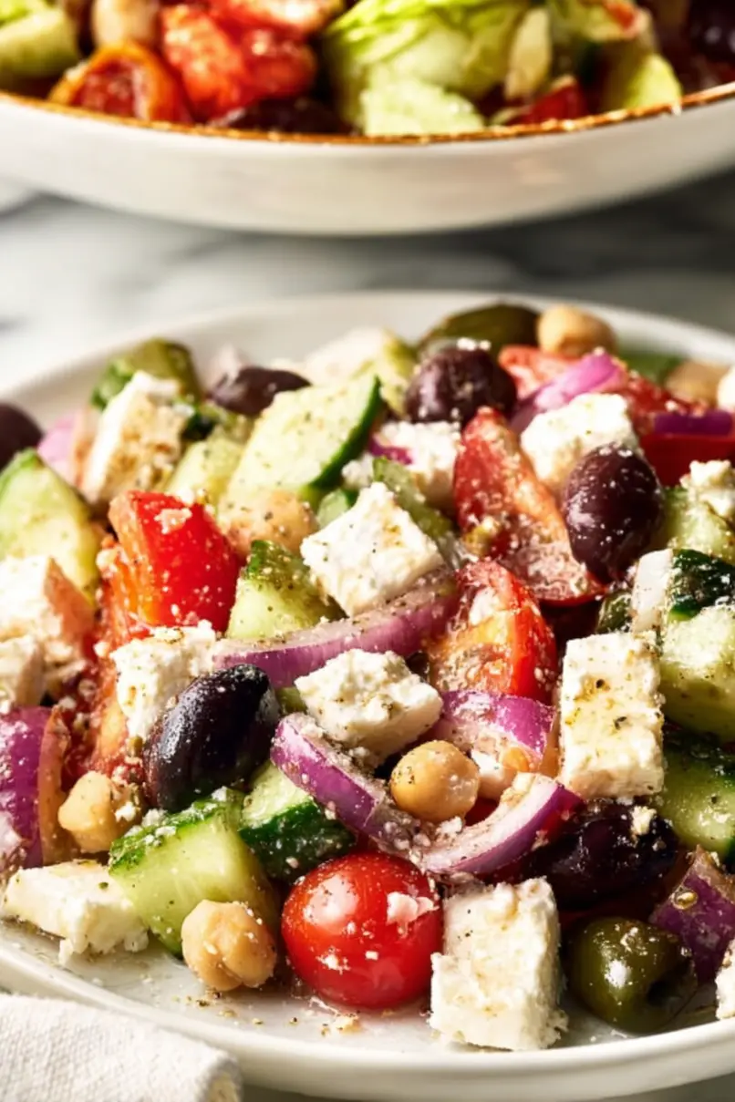 Refreshing Chickpea Greek Salad
