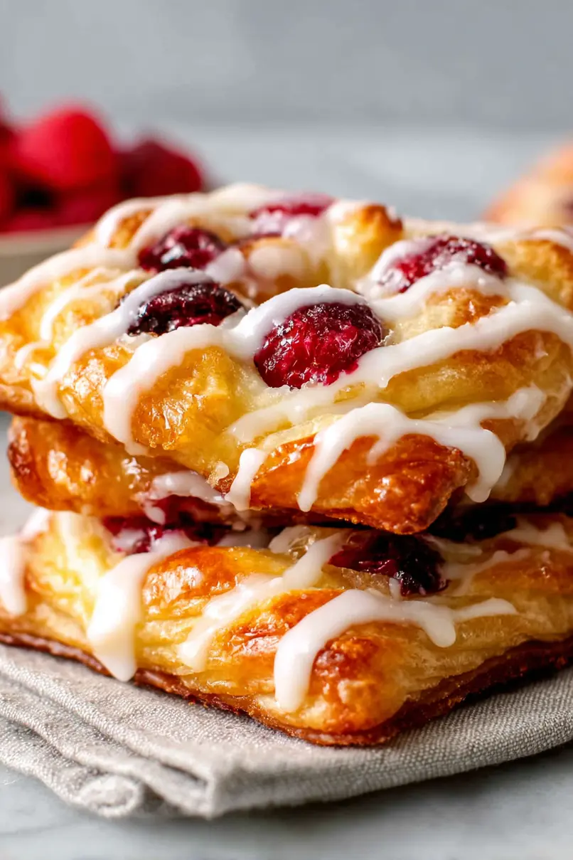 Delicious Cream Cheese Raspberry Danish