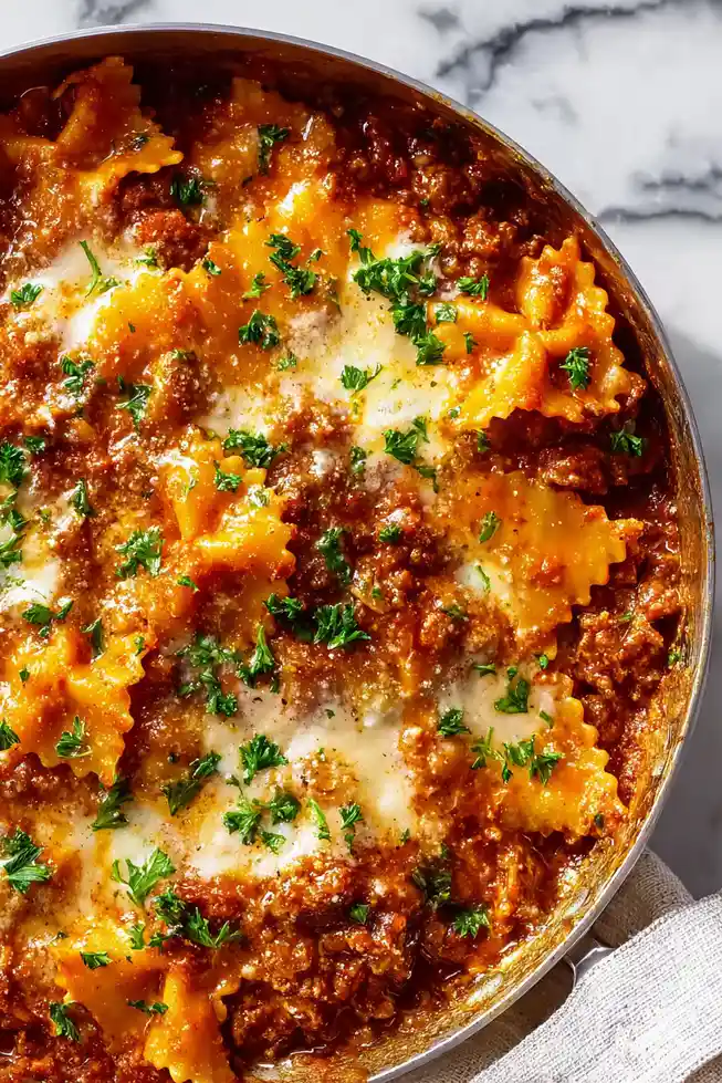 One-Pot Hamburger Helper Lasagna