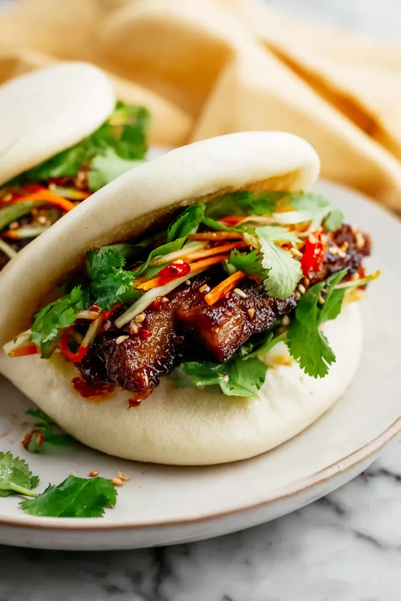 Juicy Pork Belly Bao Buns