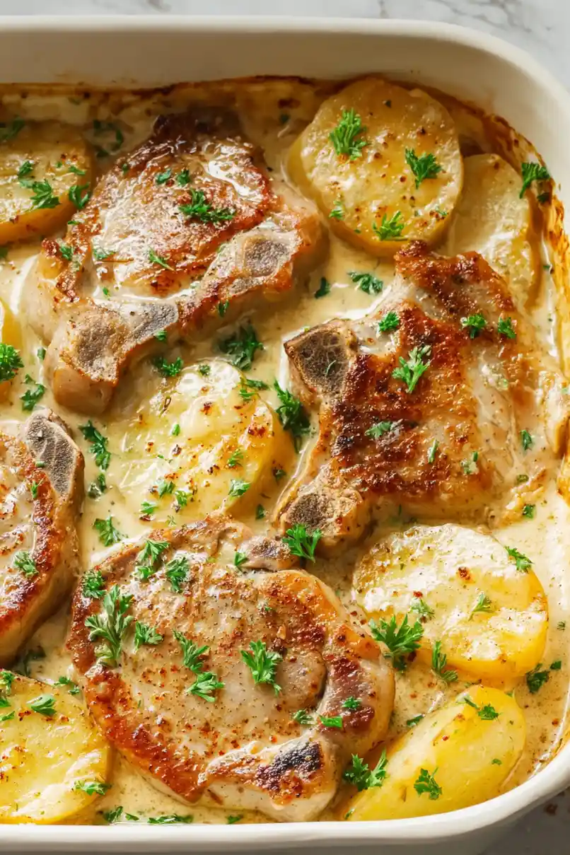 Best Pork Chop Potato Casserole Recipe