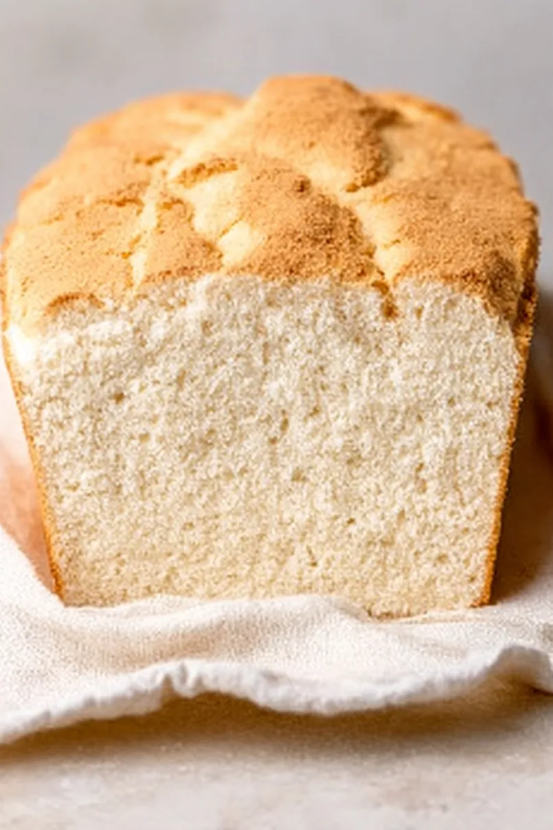 Perfect Angel Food Cake in a Loaf Pan