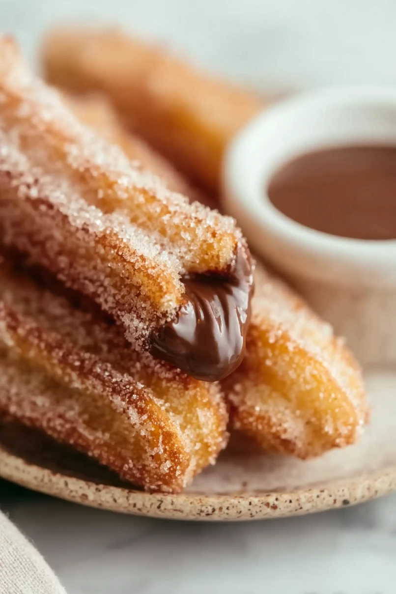 Nutty Churro Bites with Nutella