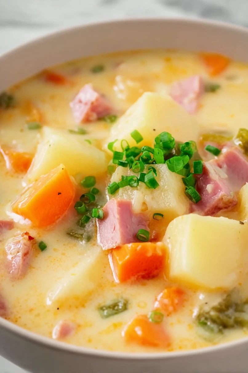 Yukon Gold Potato and Ham Soup