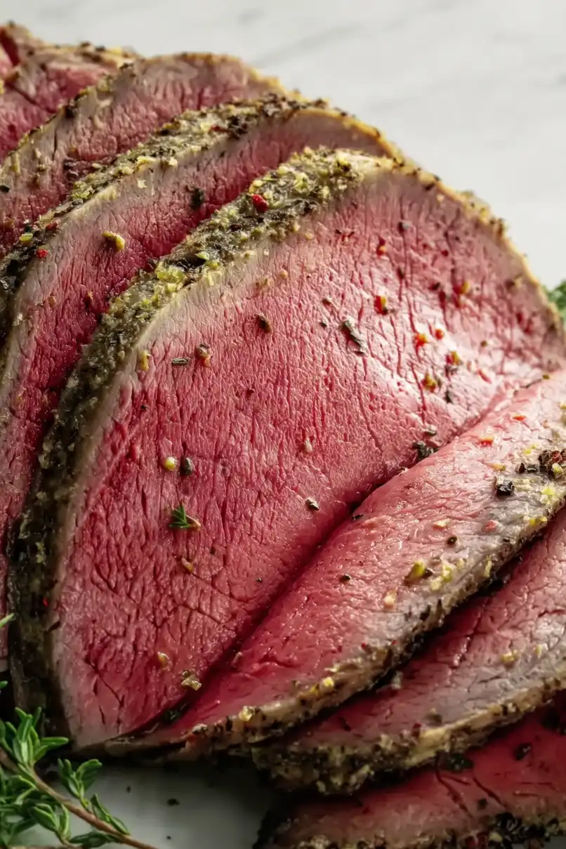 Perfectly Cooked Eye of Round Roast Beef