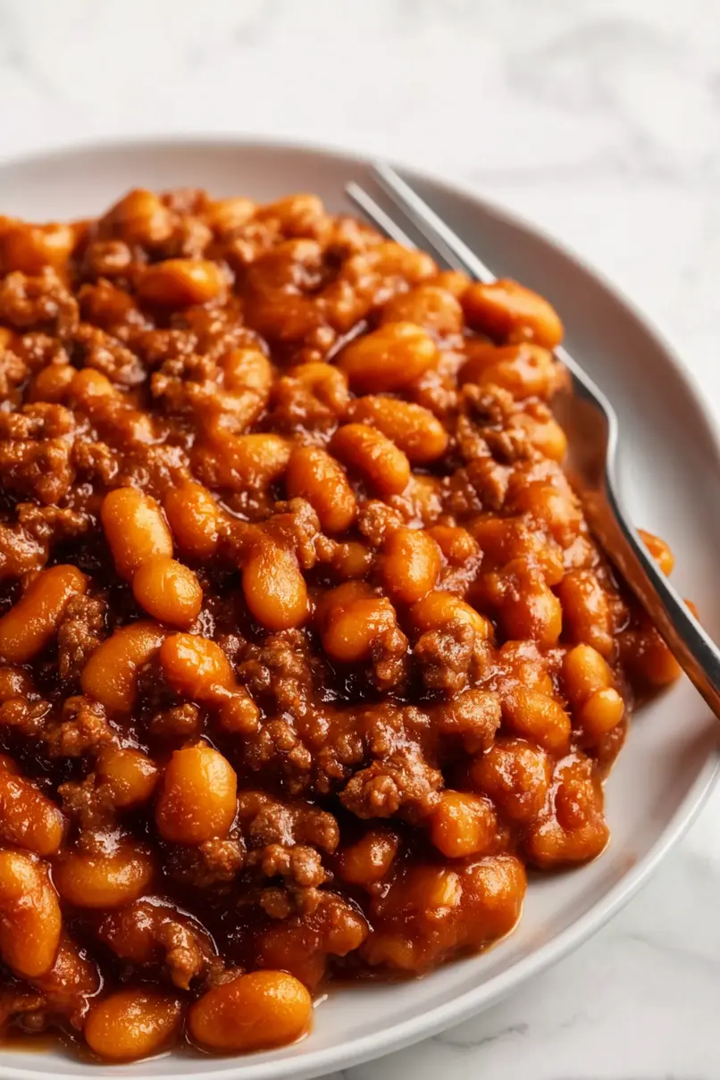 Tasty Baked Beans with Ground Beef