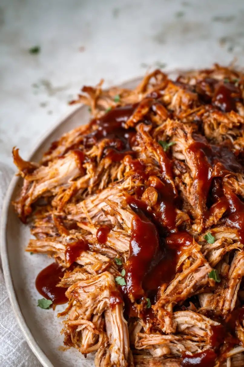 Tasty Slow Cooker Pulled Pork BBQ Tenderloin
