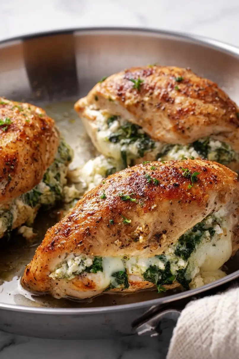 Easy Chicken Breast with Feta and Spinach