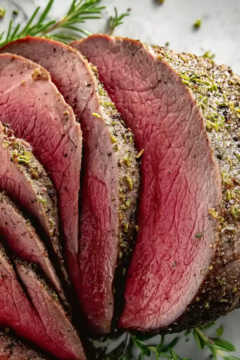 Perfectly Cooked Eye of Round Roast Beef