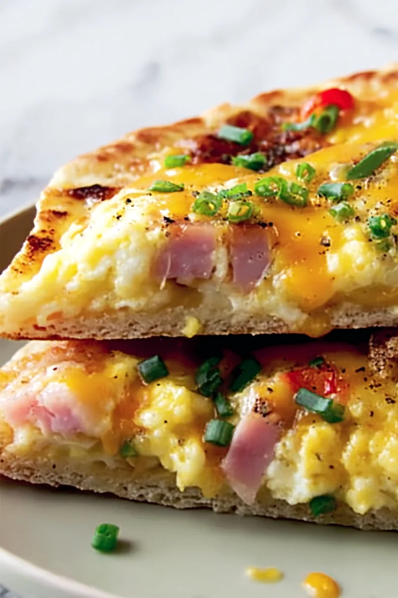 Simple Breakfast Tortilla Pizza