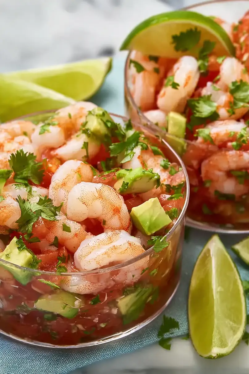 Fresh Authentic Mexican Shrimp Cocktail