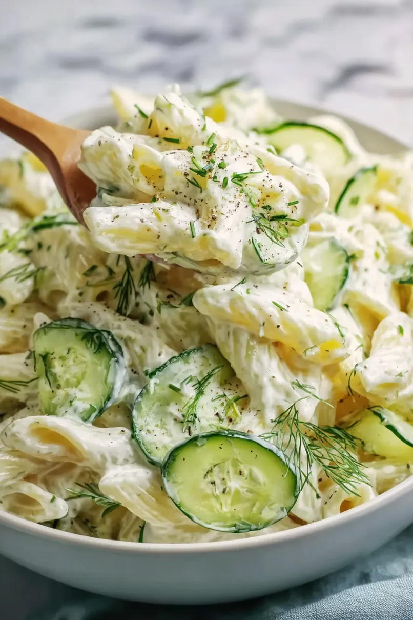 Healthy Cucumber Pasta Salad