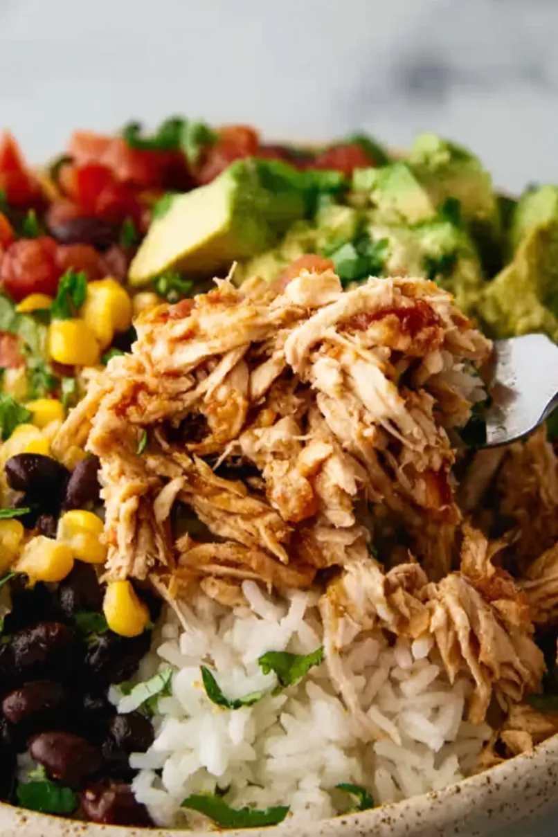 Delicious Rotisserie Chicken Burrito Bowl