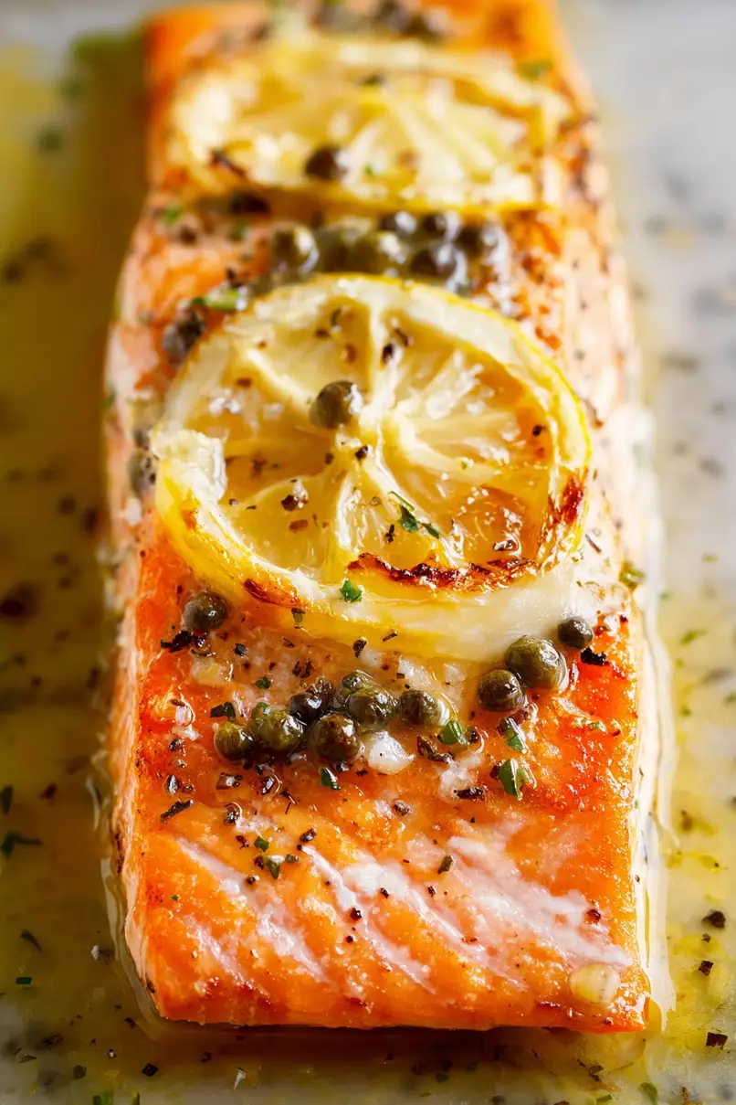 Zesty Lemon and Capers Baked Salmon