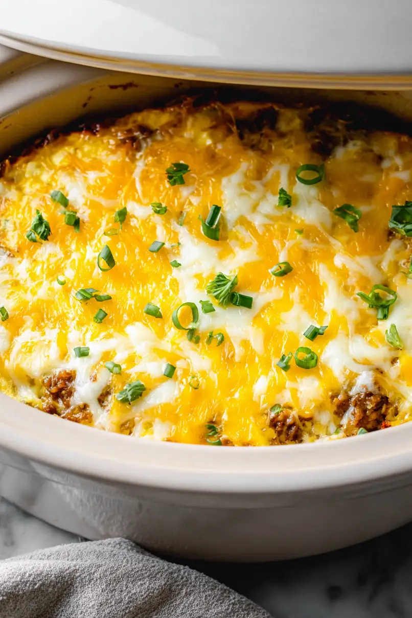 Easy Crockpot Breakfast Casserole