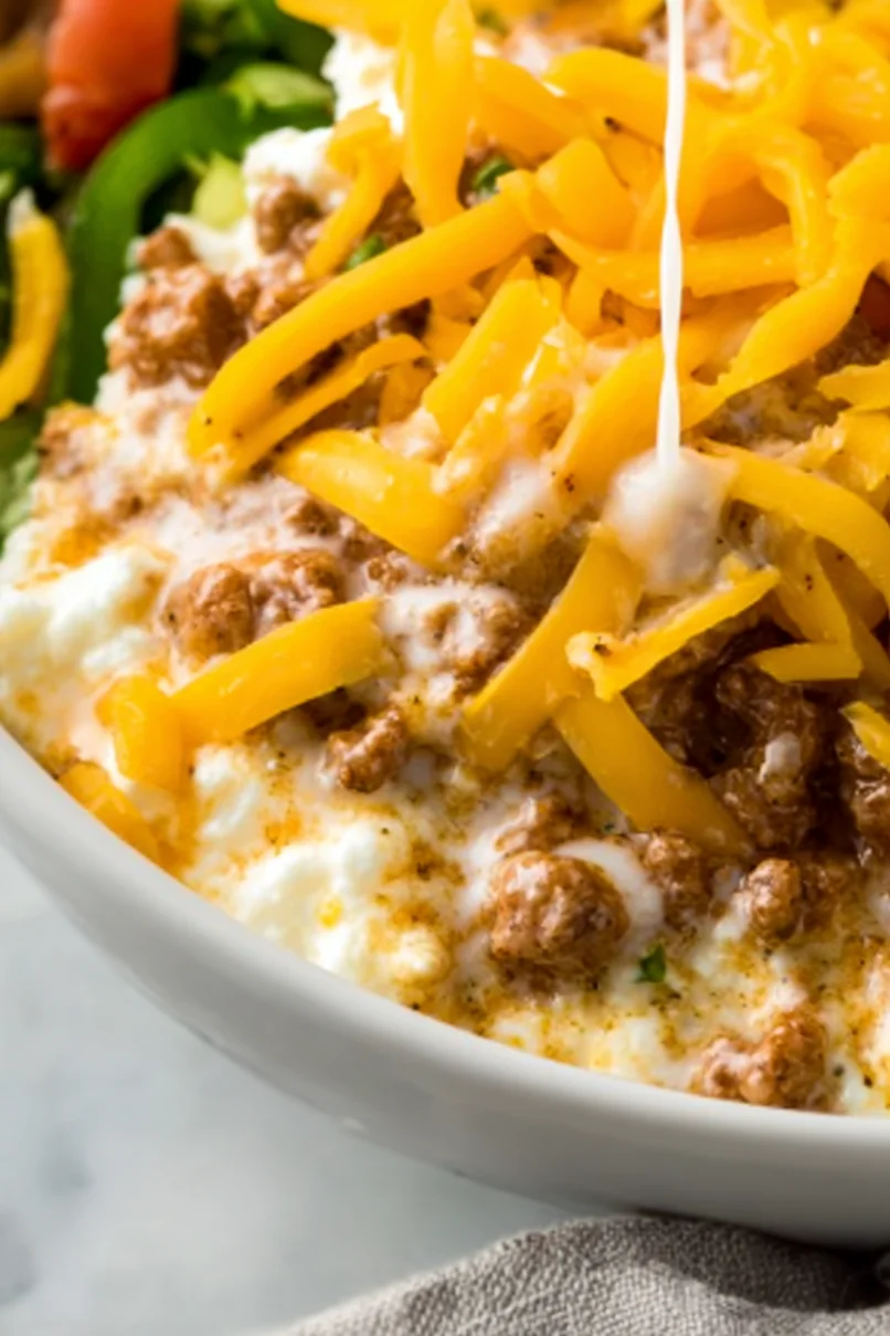 Easy Cottage Cheese Taco Bowl