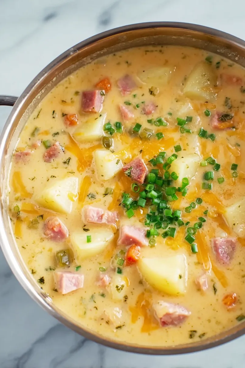 Yukon Gold Potato and Ham Soup