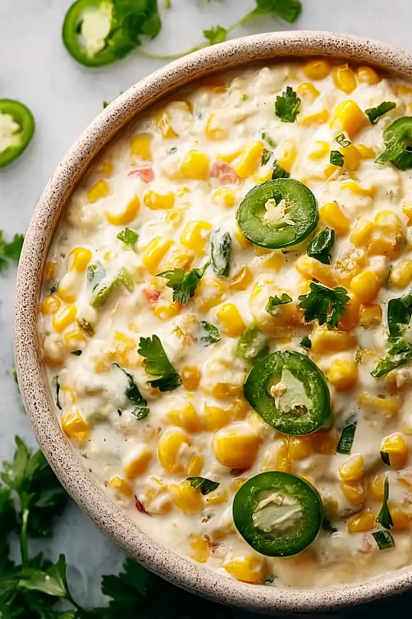 Tasty Jalapeño Corn Dip with Cream Cheese