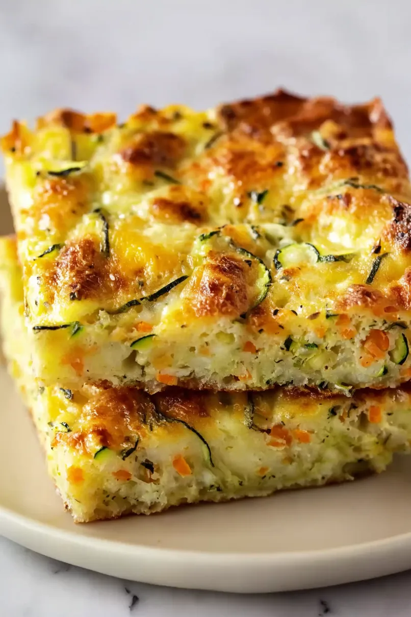 Fluffy Vegetarian Zucchini Slice