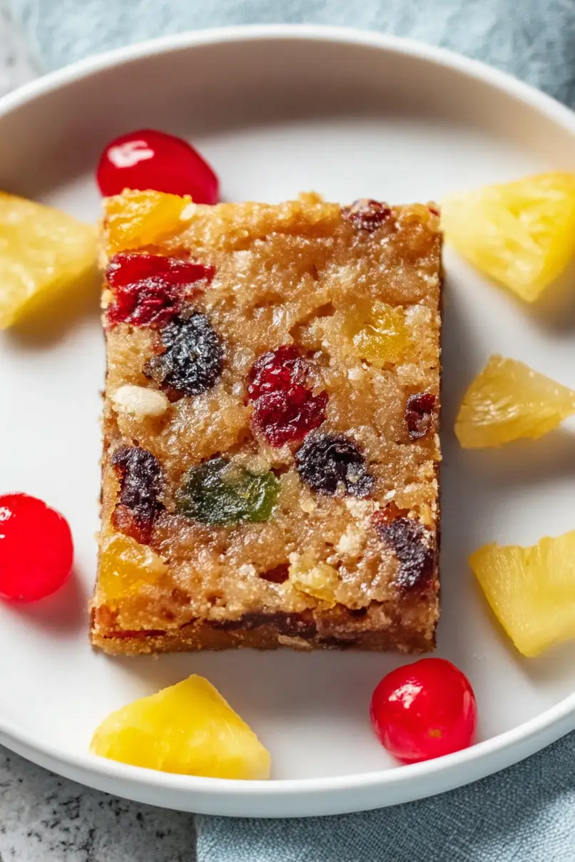 Festive Christmas Fruitcake Bars