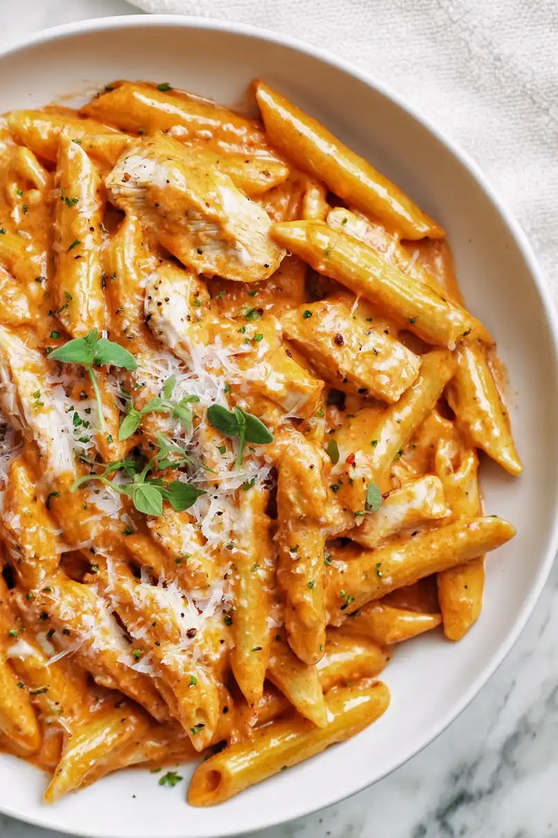 Creamy Chicken Penne Alla Vodka Recipe