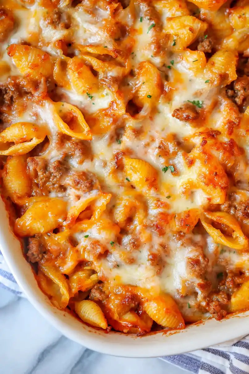 Easy Tomato Soup Hamburger Casserole