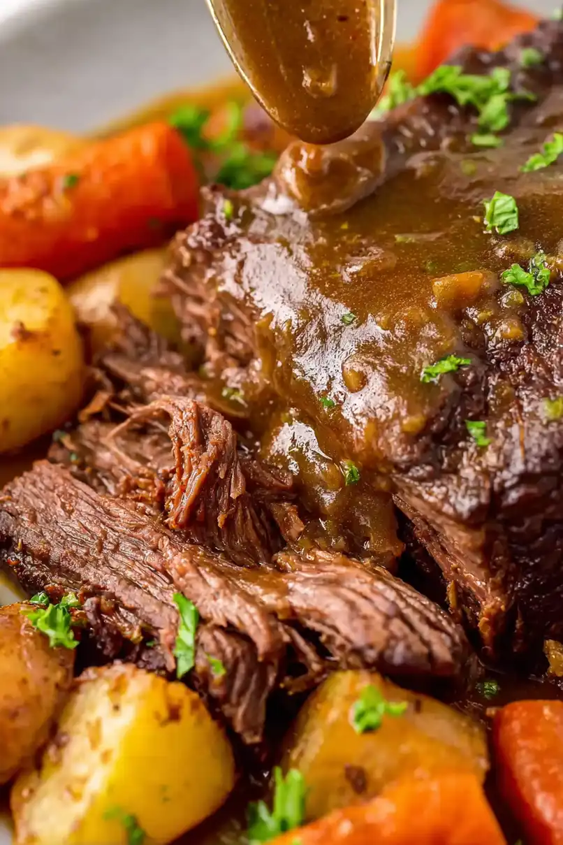 Juicy Instant Pot Pot Roast with Onion Soup Mix