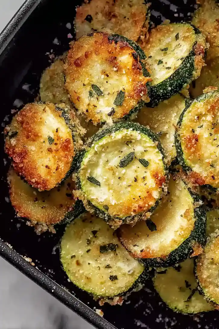 Low-Calorie Air Fryer Zucchini Parmesan