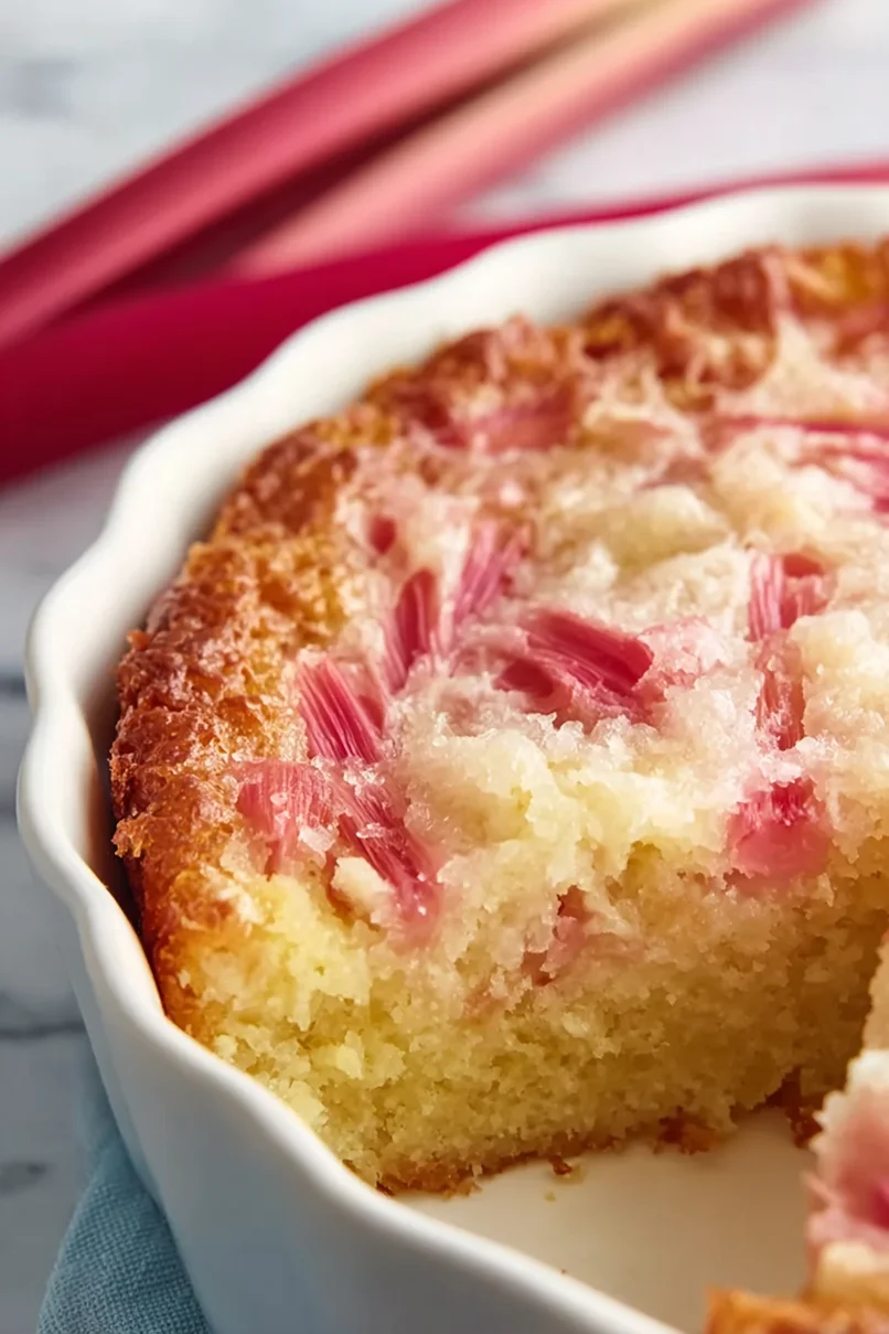 Rhubarb Cake with Cake Mix Made Easy